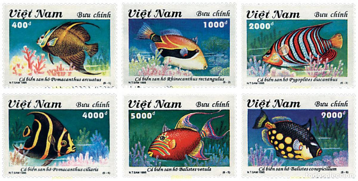 Stamps: 60043 MNH VIETNAM 1995 PECES