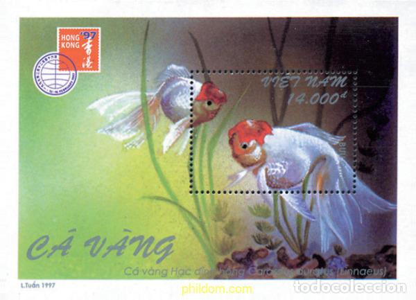 Timbres: 89090 MNH VIETNAM 1997 HONG KONG 97. EXPOSICION FILATELICA INTERNACIONAL. PECES ROJOS
