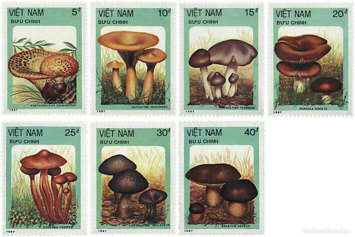 Sellos: 36176 MNH VIETNAM 1987 SETAS