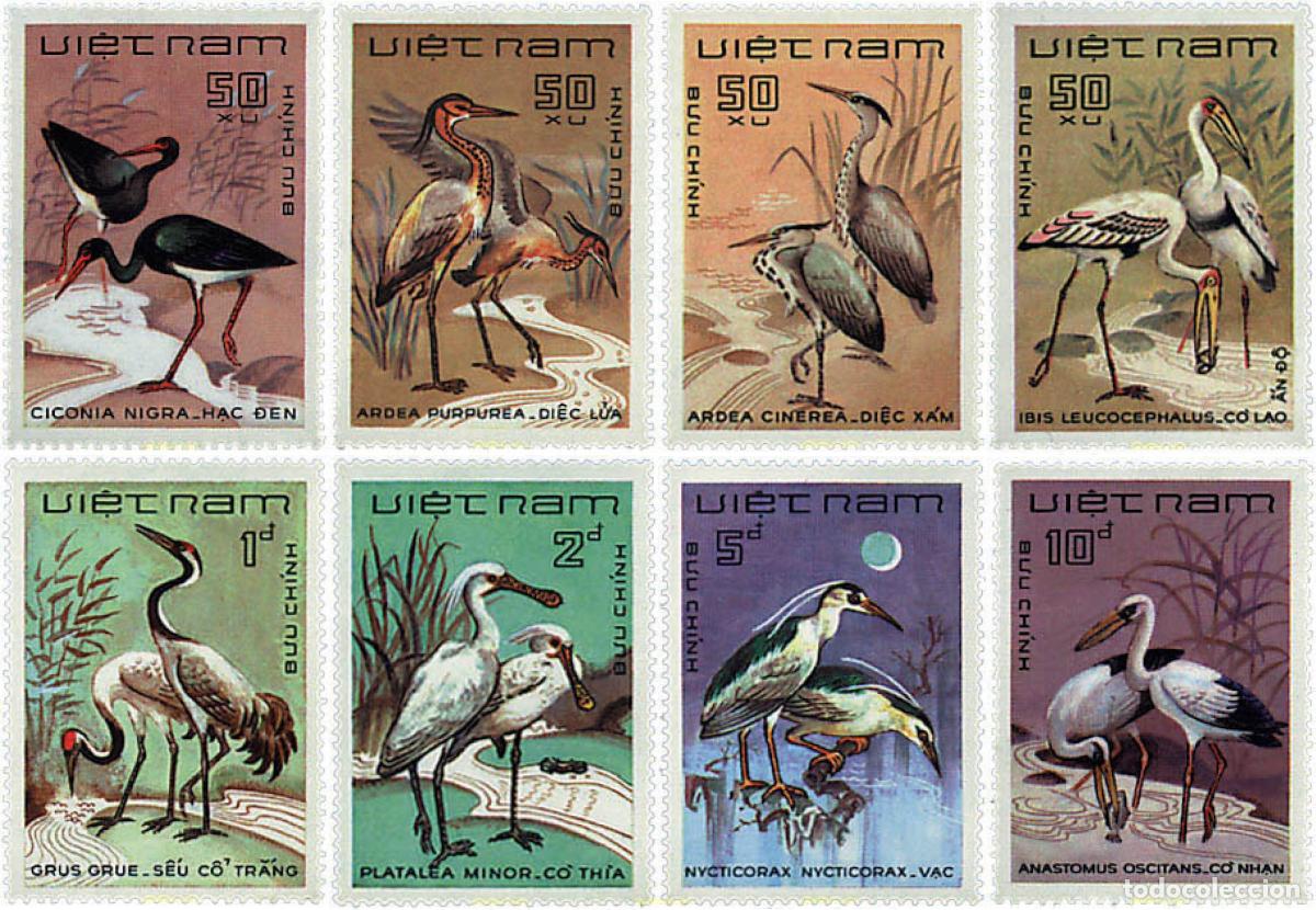 Sellos: 37746 MNH VIETNAM 1983 AVES ZANCUDAS