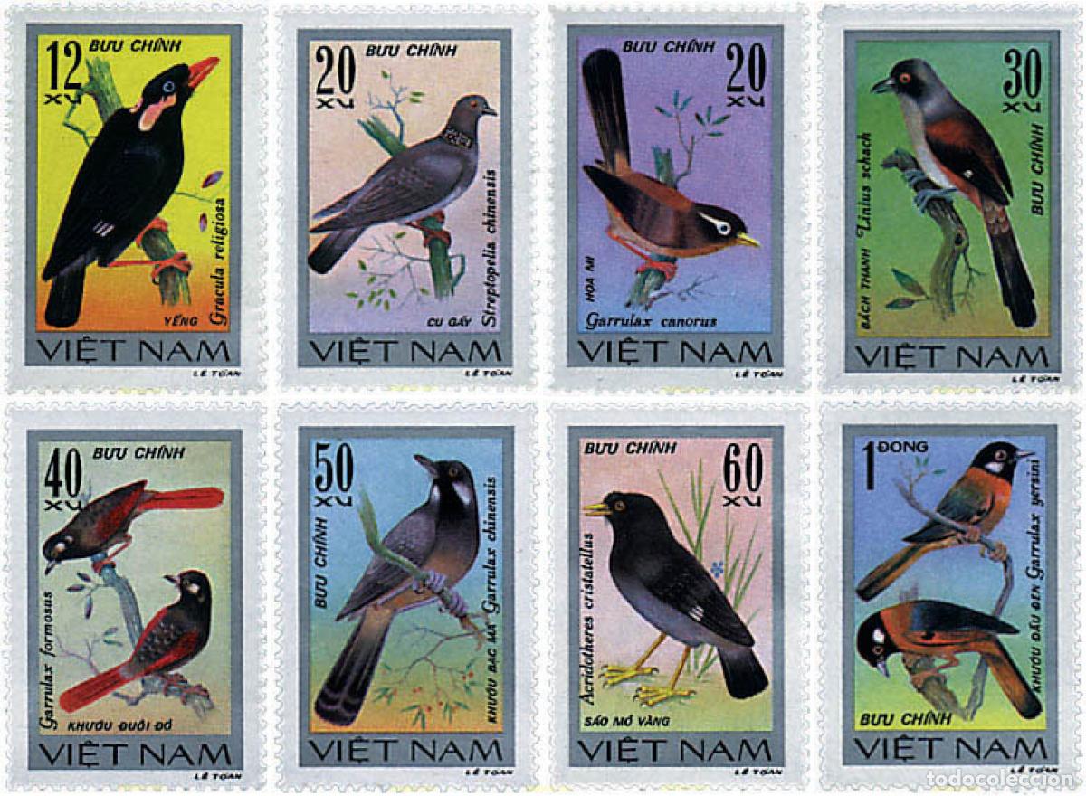 Sellos: 31869 MNH VIETNAM 1978 PAJAROS CANTORES