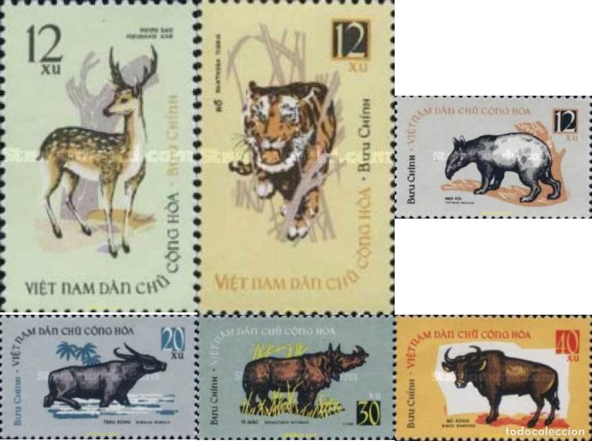 Briefmarken: 37686 MNH VIETNAM DEL NORTE 1964 FAUNA