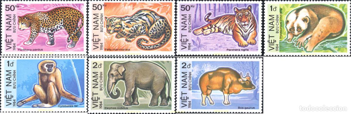Sellos: 37749 MNH VIETNAM 1984 MAMIFEROS