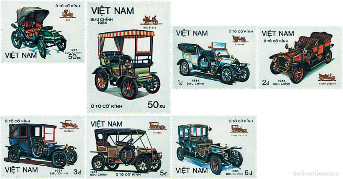 Sellos: 47159 MNH VIETNAM 1984 AUTOMOVILES ANTIGUOS