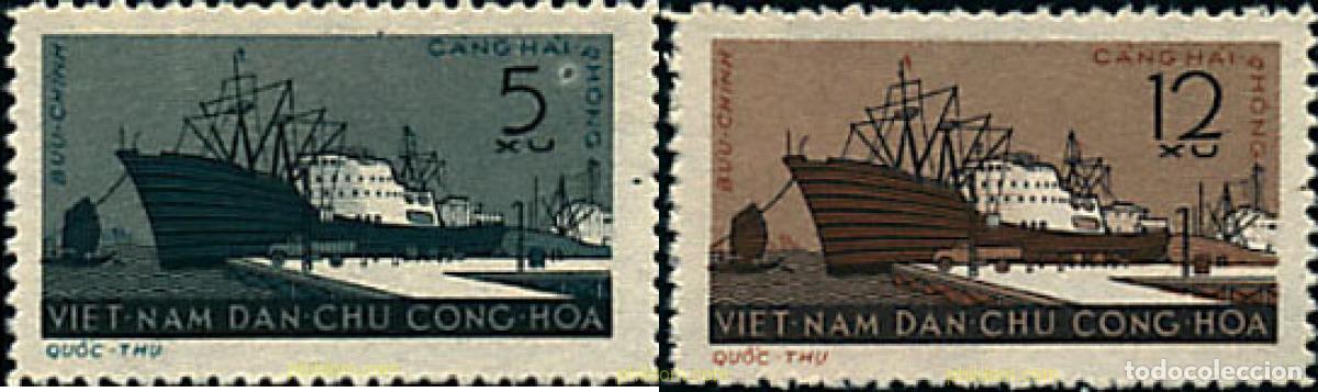 Sellos: 42860 MNH VIETNAM DEL NORTE 1961 PUERTO DE HAIPHONG