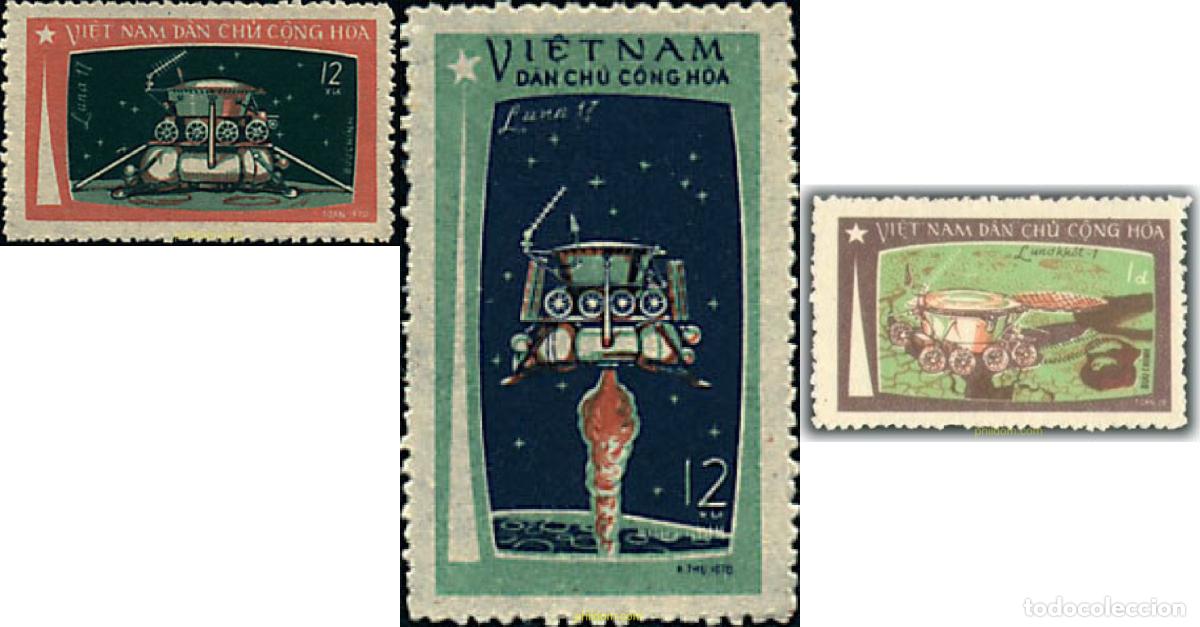 Selos: 42874 MNH VIETNAM DEL NORTE 1971 LUNA 17