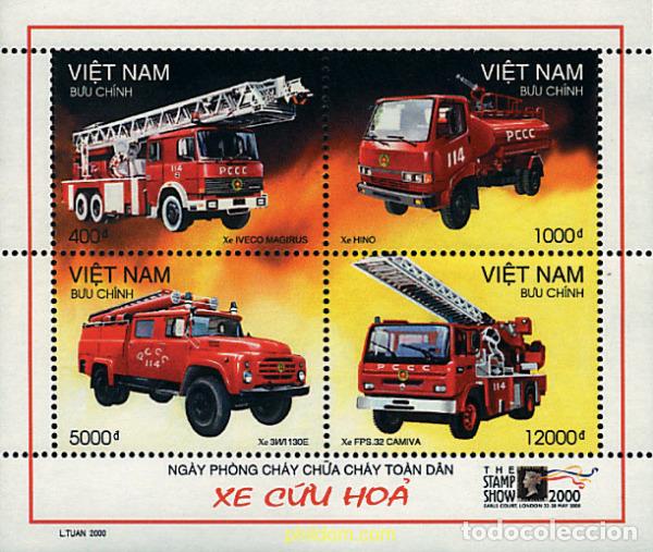 Sellos: 54880 MNH VIETNAM 2000 THE STAMP SHOW 2000. EXPOSICION FILATELICA INTERNACIONAL
