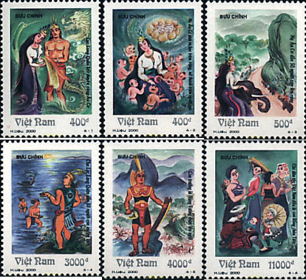 Sellos: 73685 MNH VIETNAM 2000 LA LEYENDA DE LAC LONG QUAN-AU CO