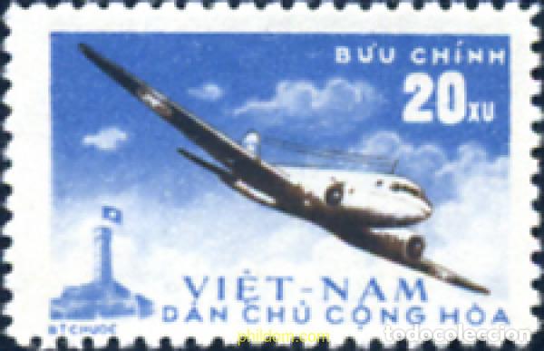 Sellos: 148920 MNH VIETNAM DEL NORTE 1959 AVION