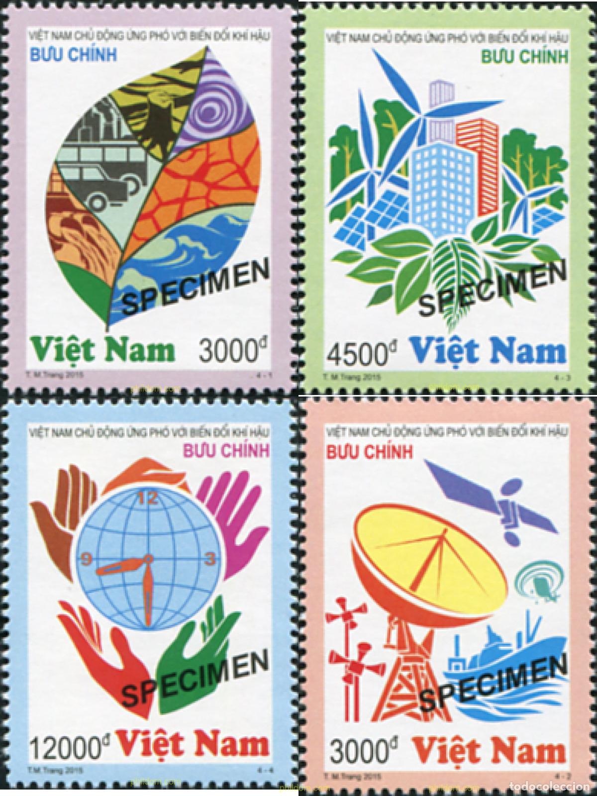 Sellos: 638642 MNH VIETNAM 2015 CAMBIO CLIMATICO