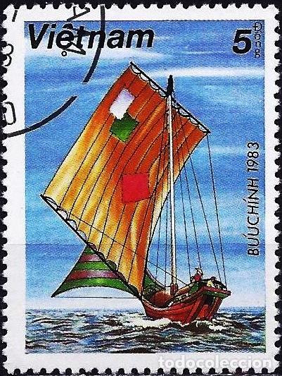 Sellos: Vietnam 1983 - Mi 1289 - YT 385 - Velero tradicional Sampan