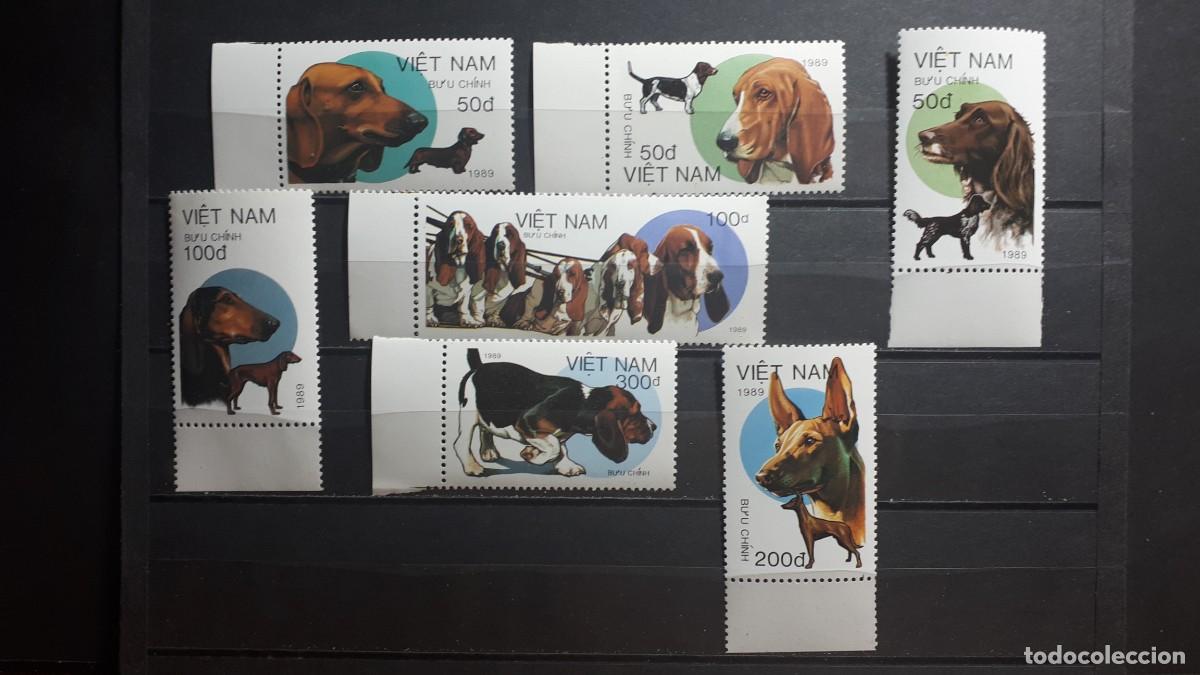 Sellos: VIETNAM. FAUNA. A&Ntilde;O 1989.**. YVERT 963/9