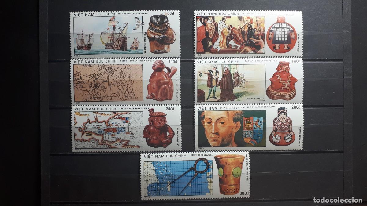 Sellos: VIETNAM. HISTORIA. A&Ntilde;O 1990.**. YVERT 1064/70