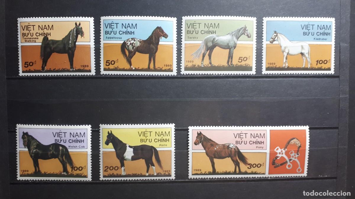 Sellos: VIETNAM. FAUNA. A&Ntilde;O 1989.**. YVERT 996/1002