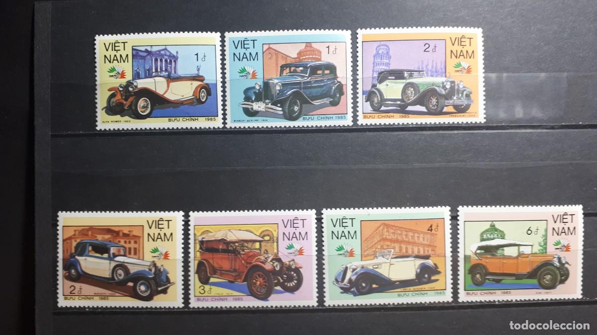 Sellos: VIETNAM. AUTOMOVILES. A&Ntilde;O 1985.**. YVERT 623/9