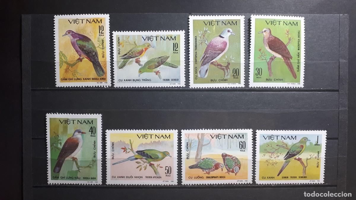 Sellos: VIETNAM. AVES. A&Ntilde;O 1981. **. YVERT 281/8