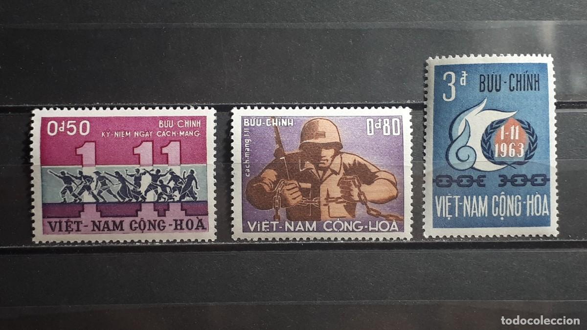Sellos: VIETNAM DEL SUR. A&Ntilde;O 1964. **. YVERT 247/9