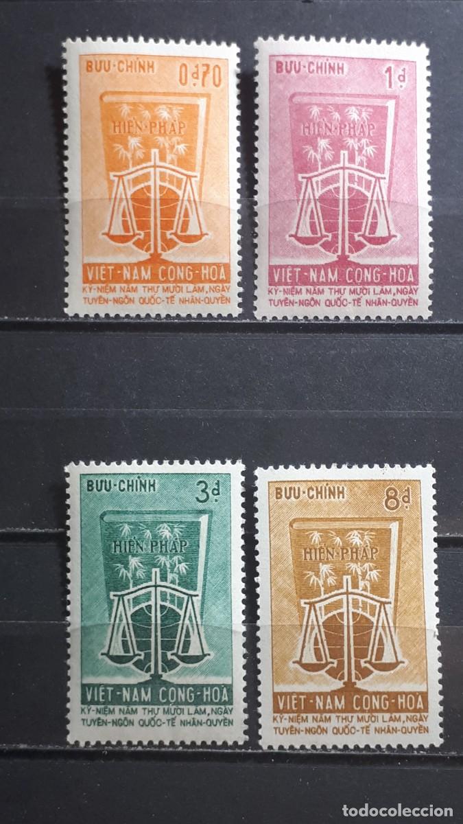 Sellos: VIETNAM DEL SUR. A&Ntilde;O 1963. **. YVERT 226/9