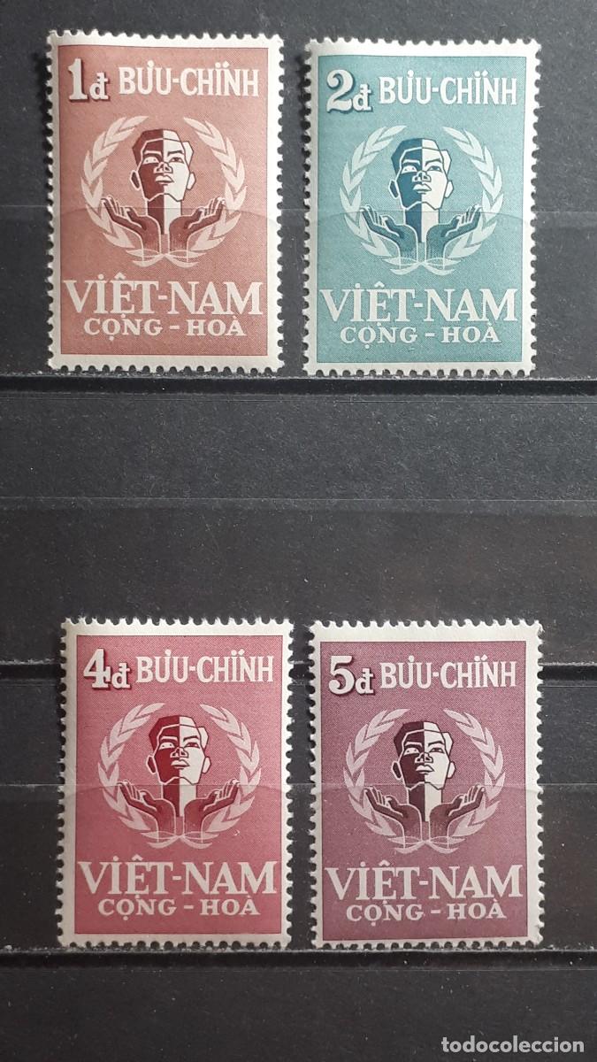 Sellos: VIETNAM DEL SUR. A&Ntilde;O 1958. **. YVERT 94/7