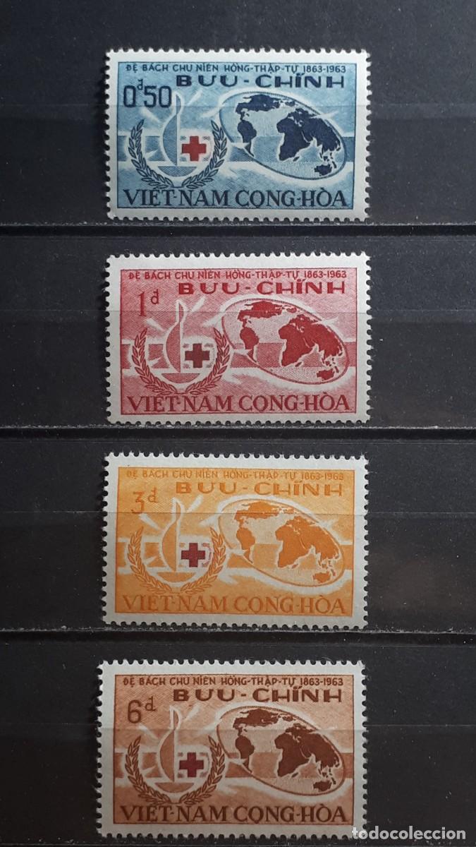 Sellos: VIETNAM DEL SUR. A&Ntilde;O 1963. **. YVERT 222/5