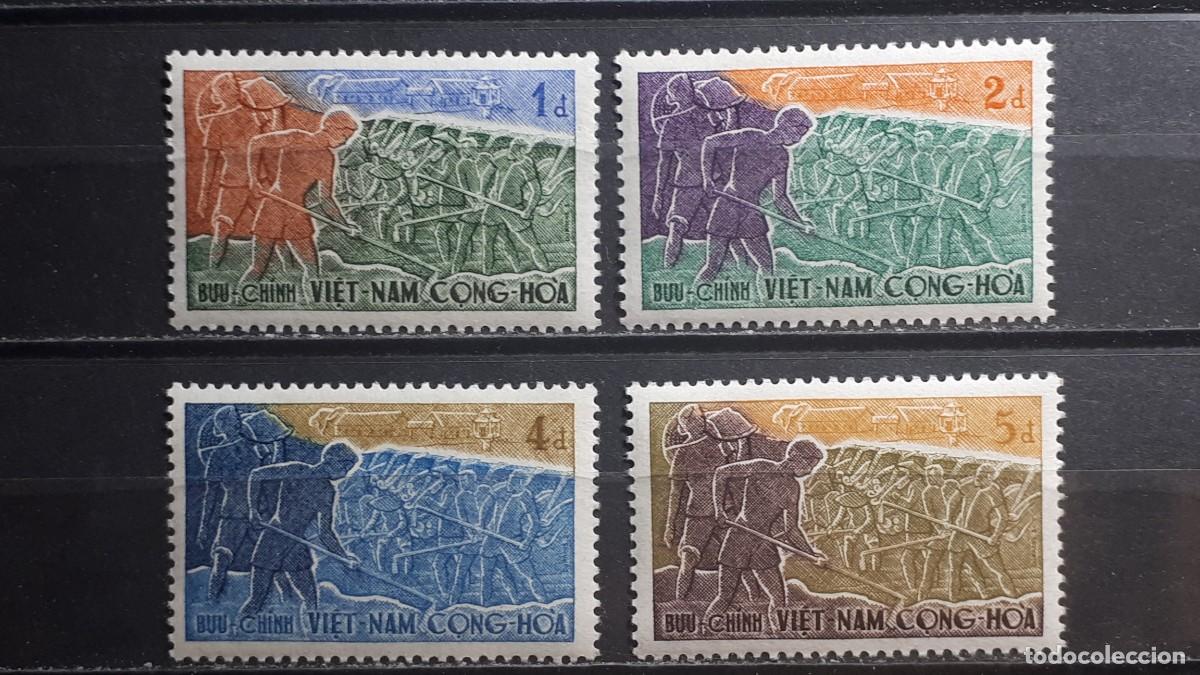 Sellos: VIETNAM DEL SUR. A&Ntilde;O 1959. **. YVERT 122/5