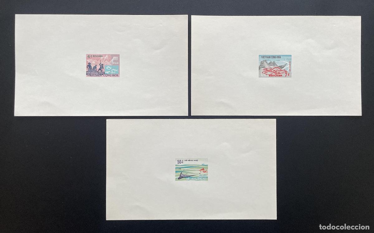 Sellos: Vietnam South 1972 YT 413-415 evento de lujo pesca barco pesquero