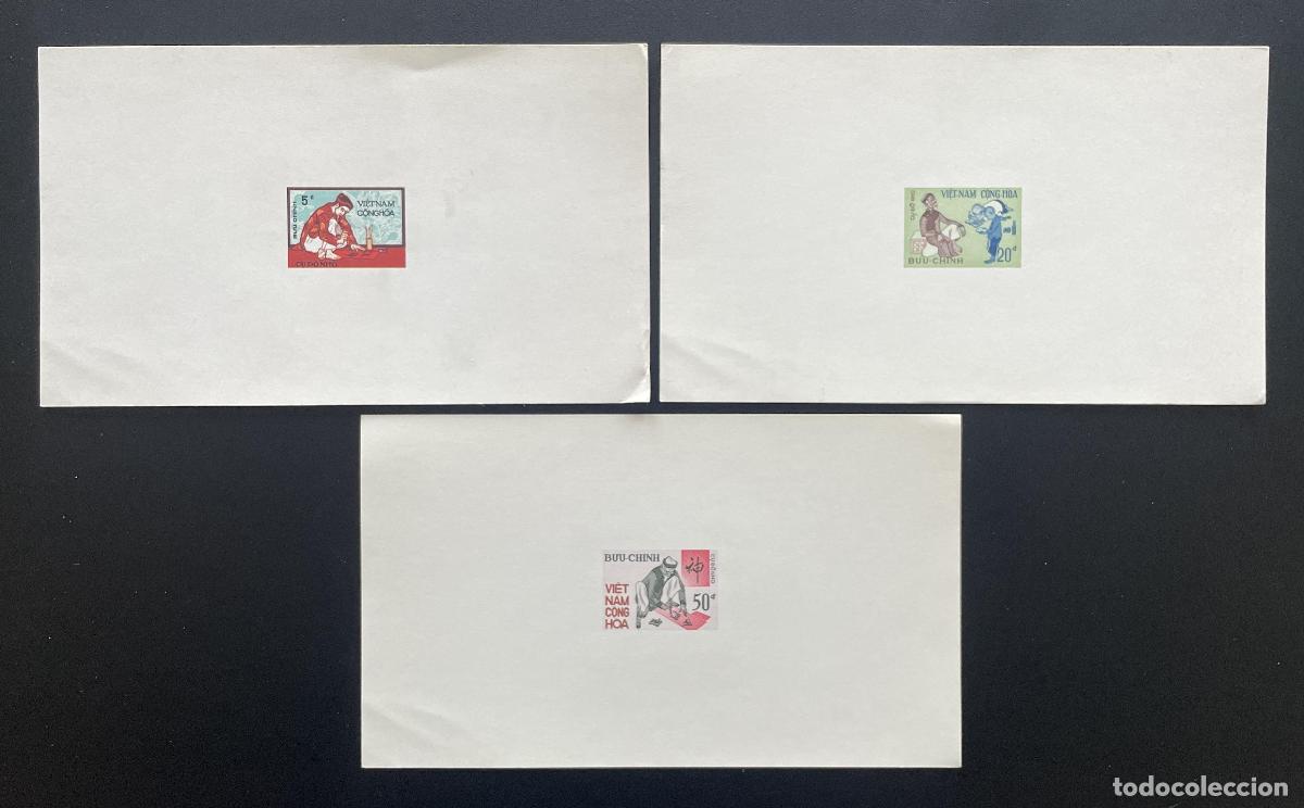 Sellos: Caligraf&iacute;a de juegos para ni&ntilde;os Vietnam South 1972 YT 422-424 a prueba lujo