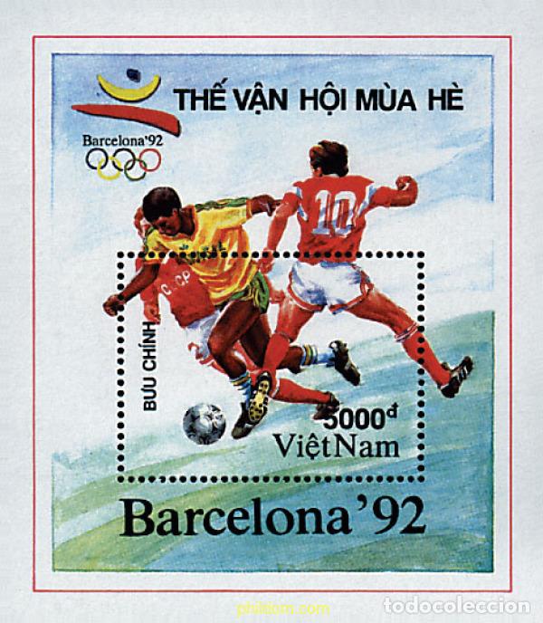 Sellos: 68561 MNH VIETNAM 1991 25 JUEGOS OLIMPICOS VERANO BARCELONA 1992