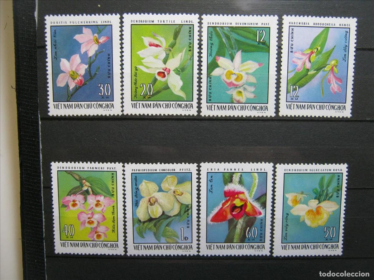 Francobolli: VIETNAM FLORES SERIE DE 1976 MNH** SIN CHARNELA LUJO.