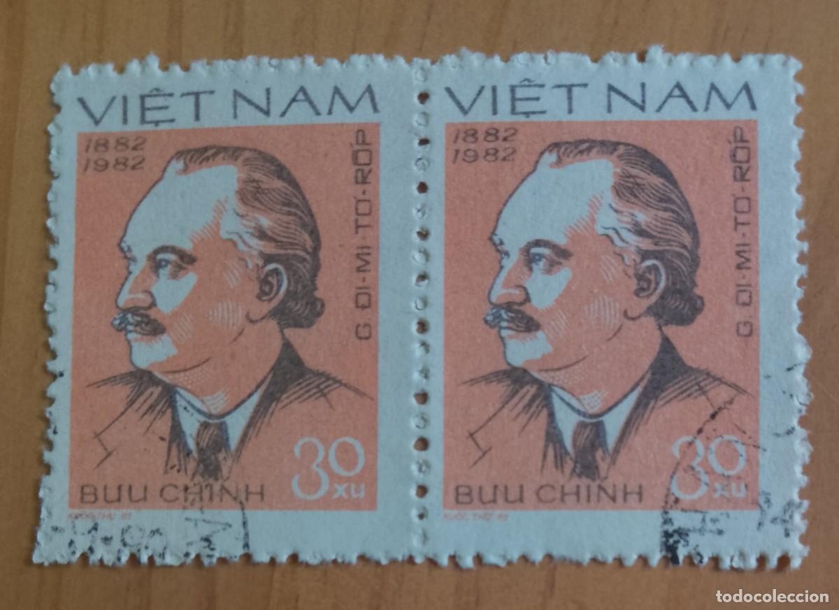 Stamps: VI&Eacute;TNAM - V/F 30 XU - CENTENARIO DEL NACIMIENTO DEL ESTADISTA B&Uacute;LGARO: G. DIMITROV - VER DESCRIPCI&Oacute;N