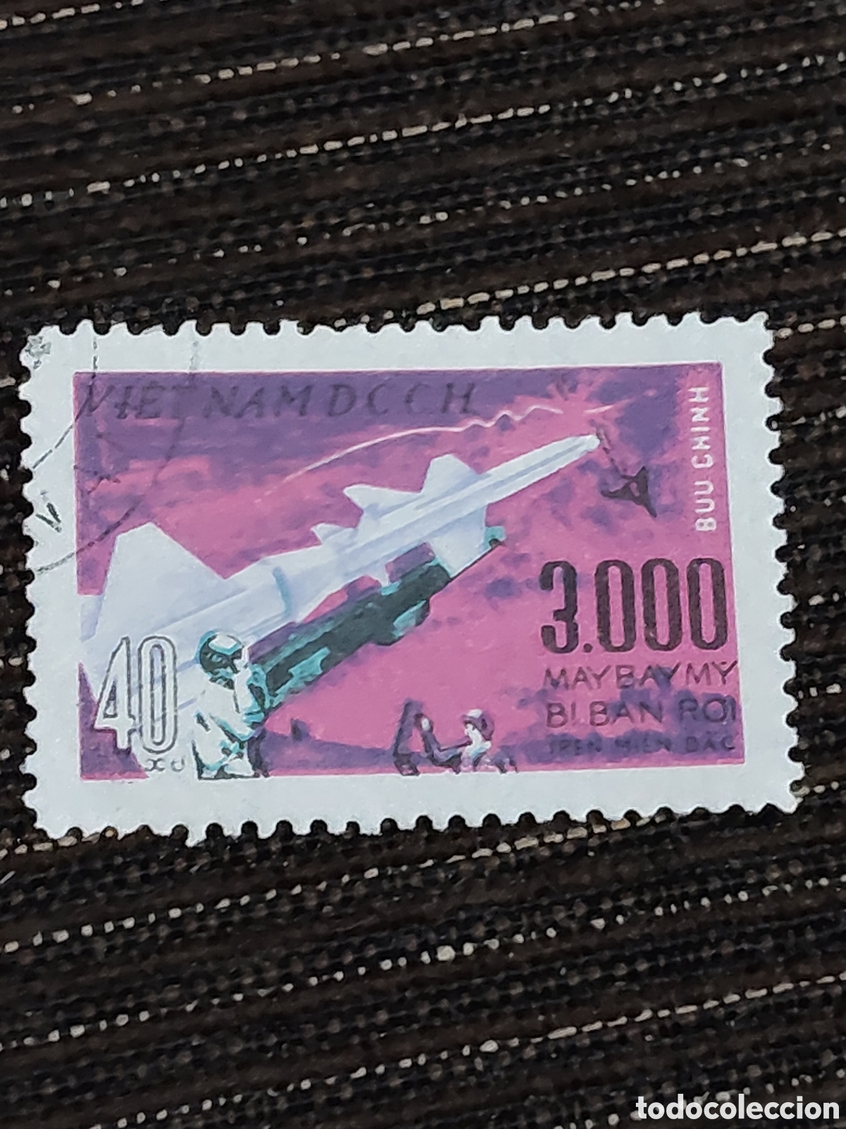 Sellos: Sello de Vietnam guerra 3000 aviones abatidos 1968