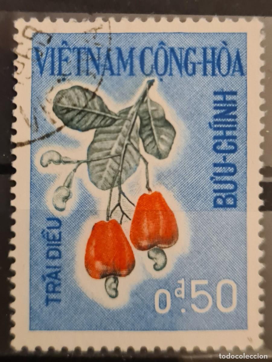 Sellos: Sello usado de Vietnam del sur 1967: frutos diversos