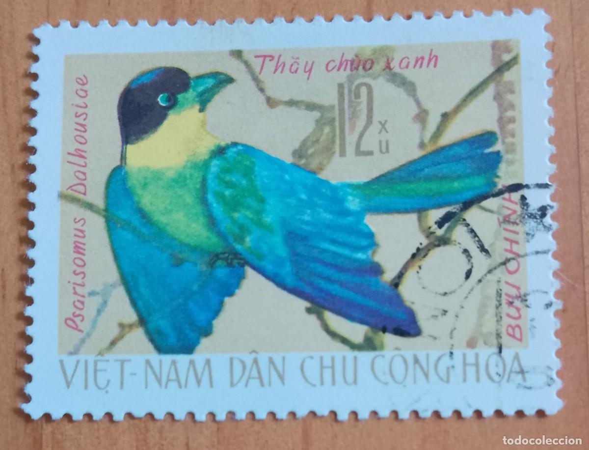 Sellos: VIETNAM &oacute; VIET-NAM- V/F 12 XU - FAUNA, LORO, PASARISOMUS DALHOUSIAE - VER DESCRIPCI&Oacute;N