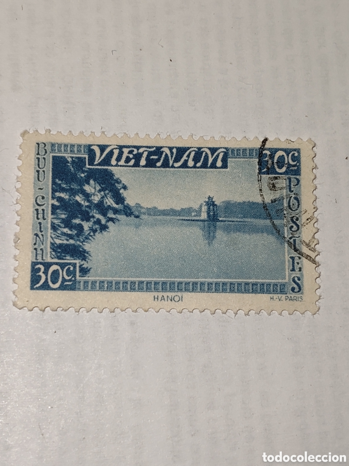 Sellos: Sello de Vietnam lago Huan Kiem 1951