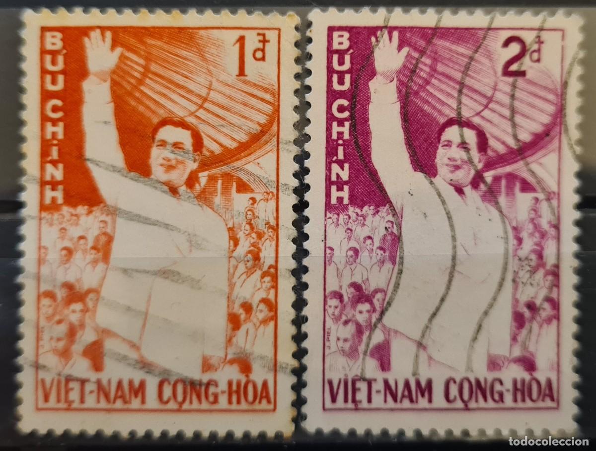 Sellos: Serie de sellos usados de Vietnam 1961: Reinvestidura del presidente Ngo Din Diem