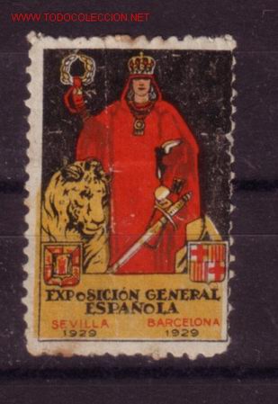 Sellos: EXPOSICION GENERAL ESPA&Ntilde;OLA  -  A&Ntilde;O 1929 - Foto 1