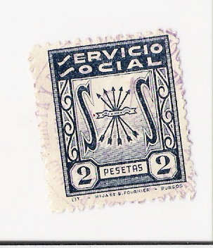 Sellos: SERVICIO SOCIAL      2 PTAS. - Foto 1