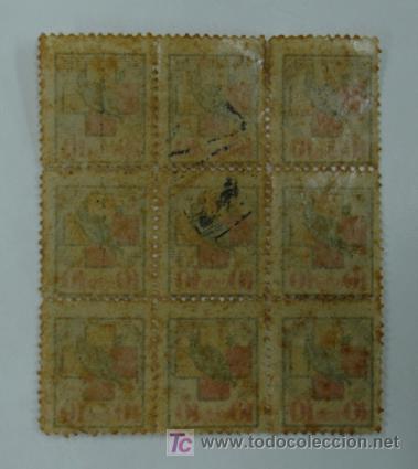 Sellos: 9 VI&Ntilde;ETAS, CON VALOR DE 10 C&Eacute;NTIMOS. - Foto 2