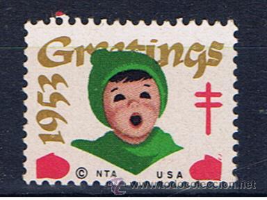 Sellos: greetings 1953 lucha antituberculosis  nueva** - Foto 1