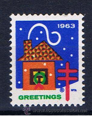 Sellos: greetings 1963 lucha antituberculosis  nueva** - Foto 1