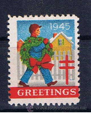Sellos: greetings 1945 lucha antituberculosis  nueva** - Foto 1