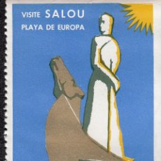 Sellos: VIÑETA SALOU 1966 VISITE SALOU PLAYA DE EUROPA . Lote 46608209