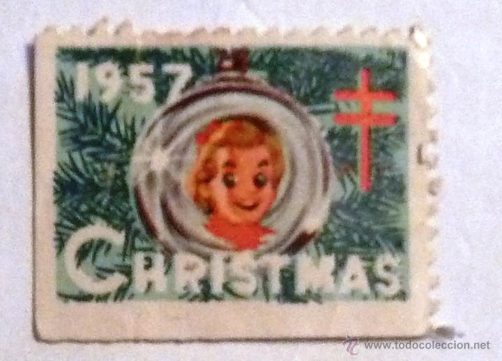 Sellos: VI&Ntilde;ETAS ANTITUBERCULOSIS 1957. CHRISTMAS. - Foto 1
