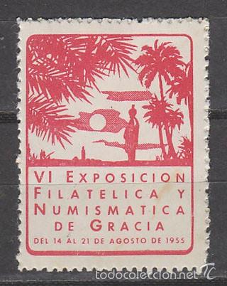  VIÑETA, 1955, EXPOSICION DE GRACIA, NUEVA *** (Sellos - Extranjero - Viñetas)