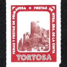 Sellos: VIÑETA DE TORTOSA -TARRAGONA - FERIAS Y FIESTAS DE NTRA. SRA. DE LA CINTA
