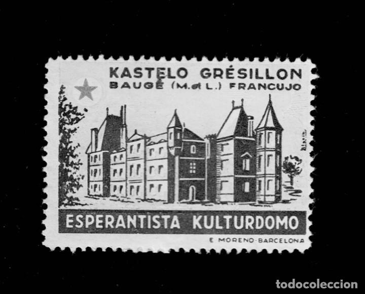 Sellos: F7-26 ESPERANTO Kastelo Gresillon. Esperantista Kulturdomo - Foto 1