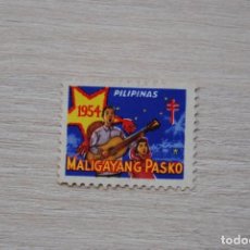Sellos: SELLO VIÑETA FILIPINAS MALIGAYANG PASKO AÑO 1954 - LP25-5