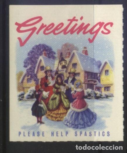 Sellos: S-6812- GREETINGS. PLEASE HELP SPASTICS - Foto 1