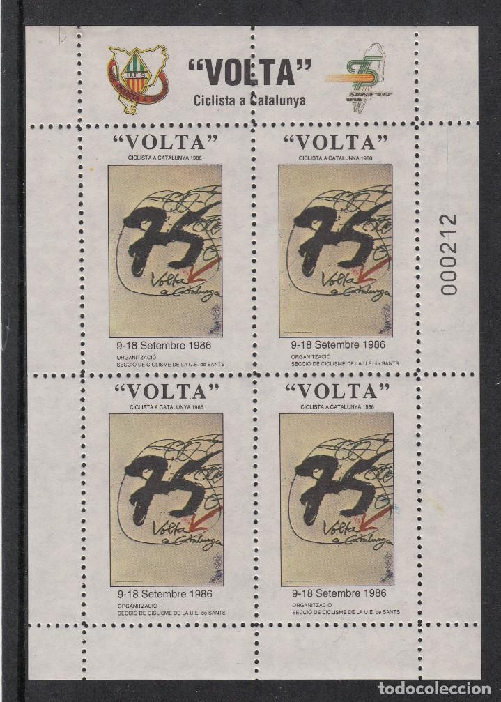 Sellos: VI&Ntilde;ETAS EN HB DENTADAS DE LA VOLTA CICLISTA -1986 - Foto 1