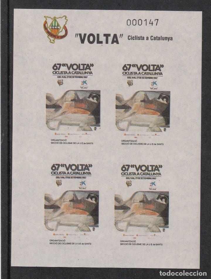 Sellos: VI&Ntilde;ETAS EN HB SIN DENTAR DE LA VOLTA CICLISTA -1987 - Foto 1
